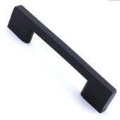 Köprü 128 Mm (SERT PLASTİK) Mobilya Mutfak Çekmece Dolabı Dolap Siyah Kulbu Kulpu Kulpları 10 Adet - 7