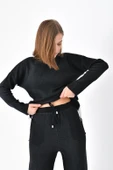 FTZ Women Kadın Yan Detaylı İkili Takım  Siyah 20644 thumbnail 4