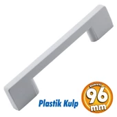 Köprü 96 Mm (SERT PLASTİK) Beyaz Mobilya Mutfak Dolabı Çekmece Dolap Kulpu Kulbu Kulpları thumbnail 1
