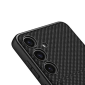Vendas Samsung Galaxy S24 Plus Suni Deri Arka Yüzey Sürgülü Kamera Korumalı Zore Kartlıklı Kıpta Silikon Kapak - 4