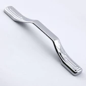 Kesit Kulp Mobilya Mutfak Dolabı Çekmece Dolap Kulpları Kapak Kulpu Kulbu Krom Renk 160 mm Metal thumbnail 2