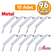 10 Adet Alara Kulp Mobilya Mutfak Çekmece Dolabı Dolap Kapak Metal Kulpu Kulpları Krom Renk 96 Mm thumbnail 1