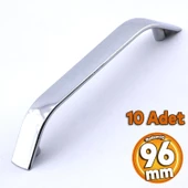 10 Adet Alara Kulp Mobilya Mutfak Çekmece Dolabı Dolap Kapak Metal Kulpu Kulpları Krom Renk 96 Mm thumbnail 8