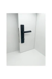 Piramit Siyah Lüx Kare Aynalı Wc Banyo Kapı Kolu Sağ Basar 1 Takım thumbnail 1