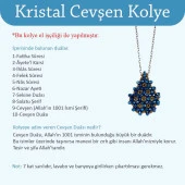 Siyah Cevşen Kolye (Kristal, Yuvarlak) - 2