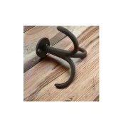 Çapari Kanca Askı Vestiyer Portmanto Elbise Askısı Mat Siyah - 3