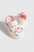 Pembe Potin Yüksek Taban Jibbitzli Eva Comfort Kadın Sandalet DNZ224-24Bej Pudra - 4
