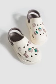 Pembe Potin Yüksek Taban Jibbitzli Eva Comfort Kadın Sandalet DNZ224-24Krem Vizon - 4