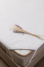 Kapitoneli Tek Kişilik Yatak Koruyucu Sıvı Geçirmez Alez (100 x 200 ) thumbnail 3