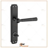 Mat Siyah Aynalı Wc Banyo Kapı Kolu İçeriden Sağ El İle Açılır 1 Takım thumbnail 2