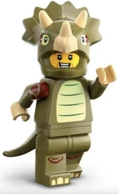 LEGO Minifigures 71045 Series 25 : 8.Triceratops Costume Fan - 1
