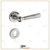 Osmanlı  Nikel Saten Rozetli  Çelik Kapı Kolu Sağ El İle Açılır Tek Yön 1 Adet thumbnail 2