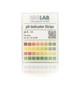 ISOLAB Ph Test Kağıdı 0-14PH 100ad. - 1