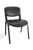 Arj I Office Furniture & Desing Siyah Ofis Büro Bekleme Misafir Form Koltuğu Sandalyesi 4lü 009 - 2