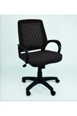 Elegant Siyah Haraketli Ofis Büro Çalışma Koltuğu Sandalyesi - 1