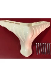 Mobilya Ayak Koltuk Çekyat Baza Ayak Nil Krem 12 Cm 8 Adet thumbnail 1