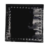 Angel Çanta Aksesuar 10x10 cm Kare Rugan Deri Siyah Renk 1 Adet thumbnail 2