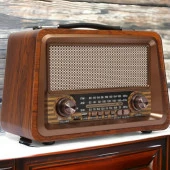 Nostalji Radyo Bluetooth USB Destekli Büyük Boy ve Güçlü Ses - 1