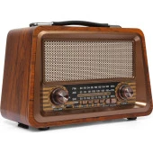 Nostalji Radyo Bluetooth USB Destekli Büyük Boy ve Güçlü Ses - 4