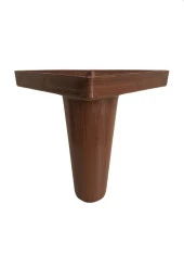 Bella Lükens Ayak Mobilya Koltuk Çekyat Ayağı 12 cm Ceviz Kanepe Baza 1 Adet - 1