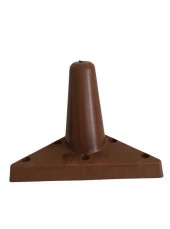 Bella Lükens Ayak Mobilya Koltuk Çekyat Ayağı 12 cm Ceviz Kanepe Baza 1 Adet - 3