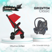 Greentom Classic Bebek Arabası + Maxi Cosi Oto Koltuğu Travel Set - 6