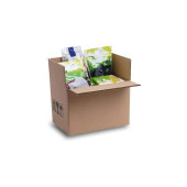 30x20x20 cm Boş Karton Kutu Taşınma Kolisi Toptan A-Box Taşıma Kutu Ambalaj Çift Oluklu Koli 20 Adet - 1