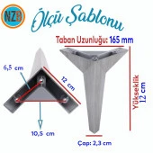 Mobilya Kanepe Çekyat Sehpa TV Ünitesi Baza Koltuk Ayağı Çekyat Renk Saten Eskitme 12 cm Ayak thumbnail 2