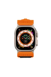 Apple Watch 7 45mm Uyumlu Fuchsia DRK-99 Hasır Kordon thumbnail 2