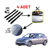Opel Astra H 4'lü Ön Arka Tavan Oluk Çıta Kapakları Siyah - 1
