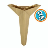 Mobilya Kanepe Çekyat Sehpa TV Ünitesi Baza Koltuk Ayağı Çekyat Renk Sarı Altın Eskitme 12 cm Ayak thumbnail 1
