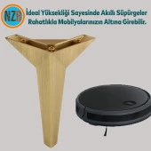 Mobilya Kanepe Çekyat Sehpa TV Ünitesi Baza Koltuk Ayağı Çekyat Renk Sarı Altın Eskitme 12 cm Ayak thumbnail 5