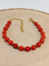 Mercan Taşı 6mm Tasarım Bileklik (47114) thumbnail 3