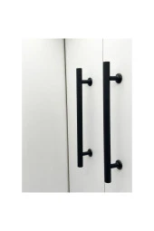 Mobilya Dolap Kulpu Mutfak Çekmece Kulpu Çizgili Dal Siyah 128 Mm ( 12,8 Cm ) 5 Adet thumbnail 4