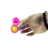Oyuncak Stres Çarkı Üçlü Stres Baloncuklu Pembe - 2