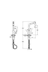 Artema Maestro Pull-out Eviye Mutfak Bataryası, Krom A42146 - 6