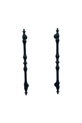 Şehzade Mat Siyah Mobilya Dolap Mutfak Çekmece Kulpu 160 Mm ( 16 Cm ) 5 Adet - 1