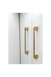 Mat Altın Tv Ünitesi Vestiyer Yatak Odası Mutfak Dolap Çekmece Kulpu 128 Mm (12,8 Cm) 1 Adet thumbnail 3
