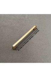 Arel Mat Altın Tv Ünitesi Vestiyer Yatak Odası Mutfak Dolap Çekmece Kulpu 128 Mm (12,8 Cm) 4 Adet thumbnail 2