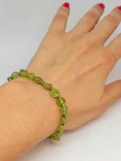 Peridot (Zebercet) Taşı Tasarım Bileklik (47122) thumbnail 1
