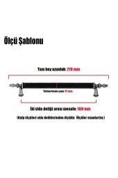 Lüx Ovacık Çekmece Dolap Kapak Kulpu 160 Mm Metal Kulp 10 Adet thumbnail 3