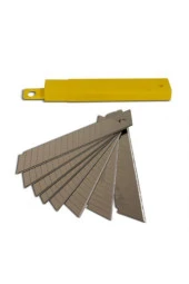 100 Adet Maket Bıçağı Falçata Ağzı Maket Bıçağı Yedeği thumbnail 2