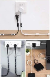 20'li Yapışkanlı Kablo Sabitleyici Şeffaf Klips - 4