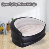EFSANE KAMP - Pratik Şişme Koltuk Çift Kişilik - Pompa Hediyeli - 138*87*71 - 8