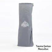 EFSANE KAMP - Konfor Ultralight Kampet Portatif Kamp Yatağı Siyah -  190x68x35cm - 4