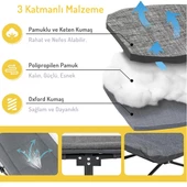 EFSANE KAMP - Konfor Ultralight Kampet Portatif Kamp Yatağı Siyah -  190x68x35cm - 6