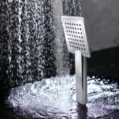 Duş Seti Fişkiye Spiral Banyo Duş Başlığı Set Fiskiyesi Telefonu Kare Klasik Başlık Fiskiye Metal Hortum - 5