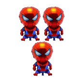Spiderman Parlak 3 Adet Büyük Kid 73cmx45cm Folyo Balon (helyum) No:30 - 1