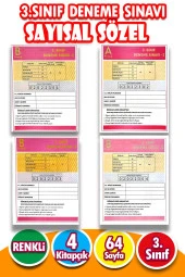 3.Sınıf Deneme Sınavı - 4 Kitapcık - 1