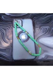 Renkli Boncuklu Telefon Askısı - 1